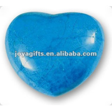 40MM Blue Howlite Stone Hearts